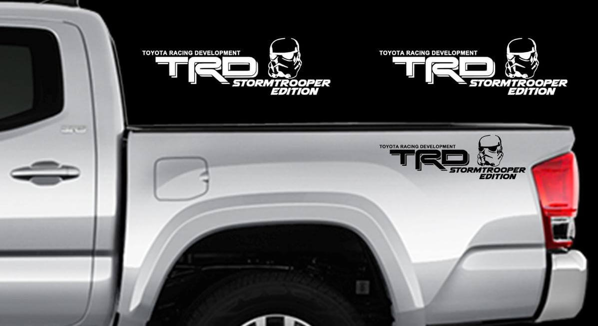 TRD Stormtrooper Edition Bed Side Vinyl Decal Kit for Toyota Tacoma Tundra