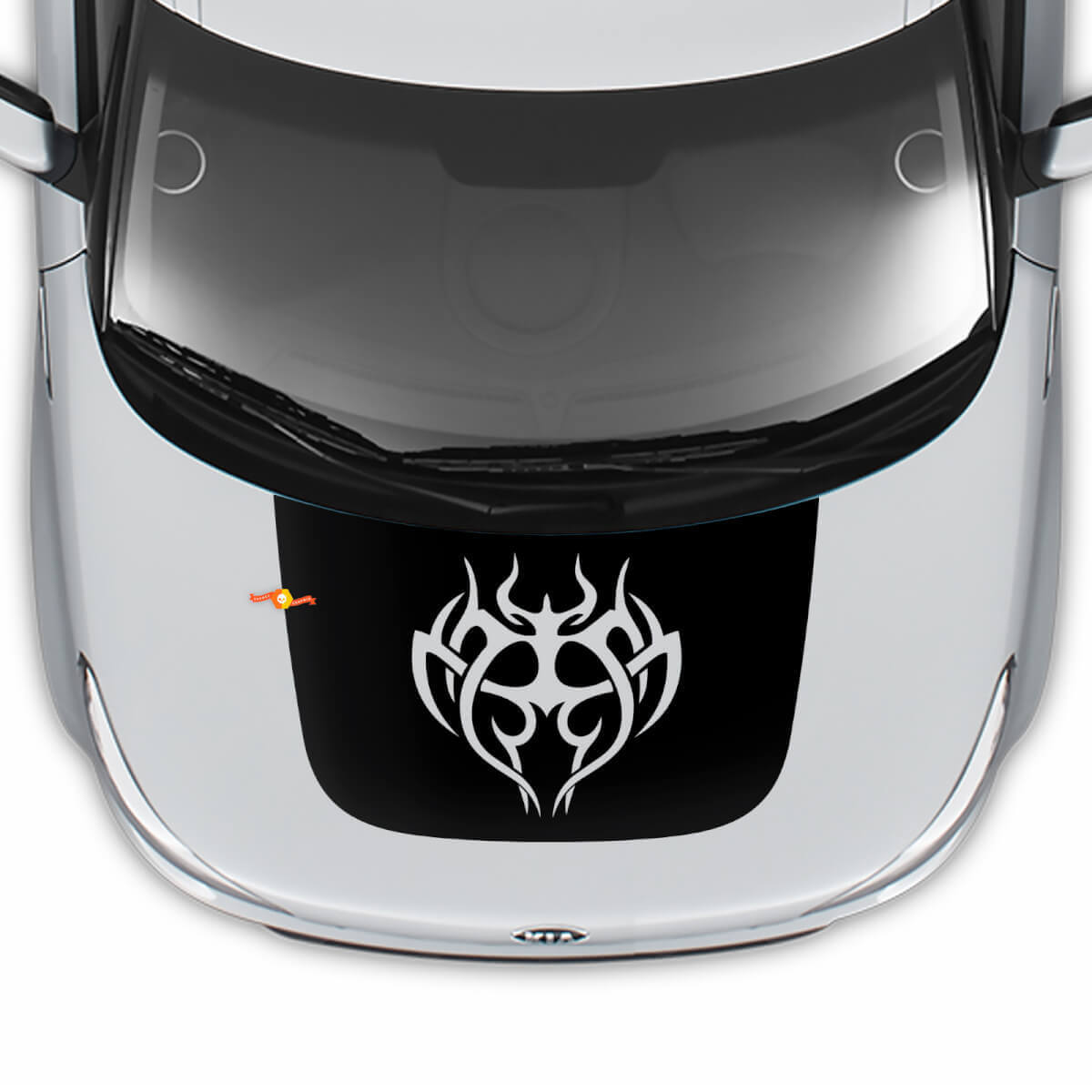 Hood Tribal Decal Wrap Vinyl Decals Stickers for Kia Soul
