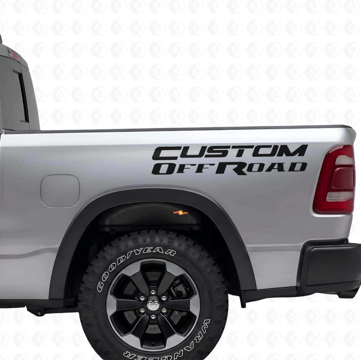 Off Road Custom Bed Side Vinyl Decal Kit for Dodge Ram 