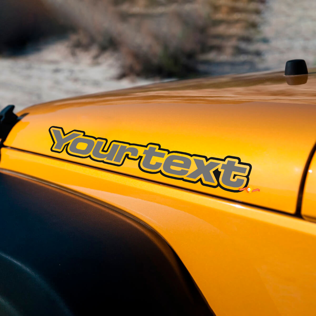 Lettering Bonnet Side Vinyl Decal Sticker Graphic for Jeep Wrangler Renegade