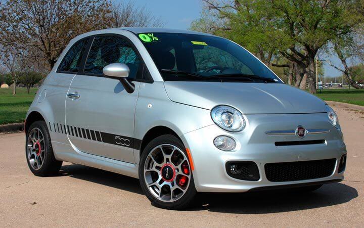 2011-2016 Fiat 500 Rocker Strobe Stripe Vinyl Graphic Kit