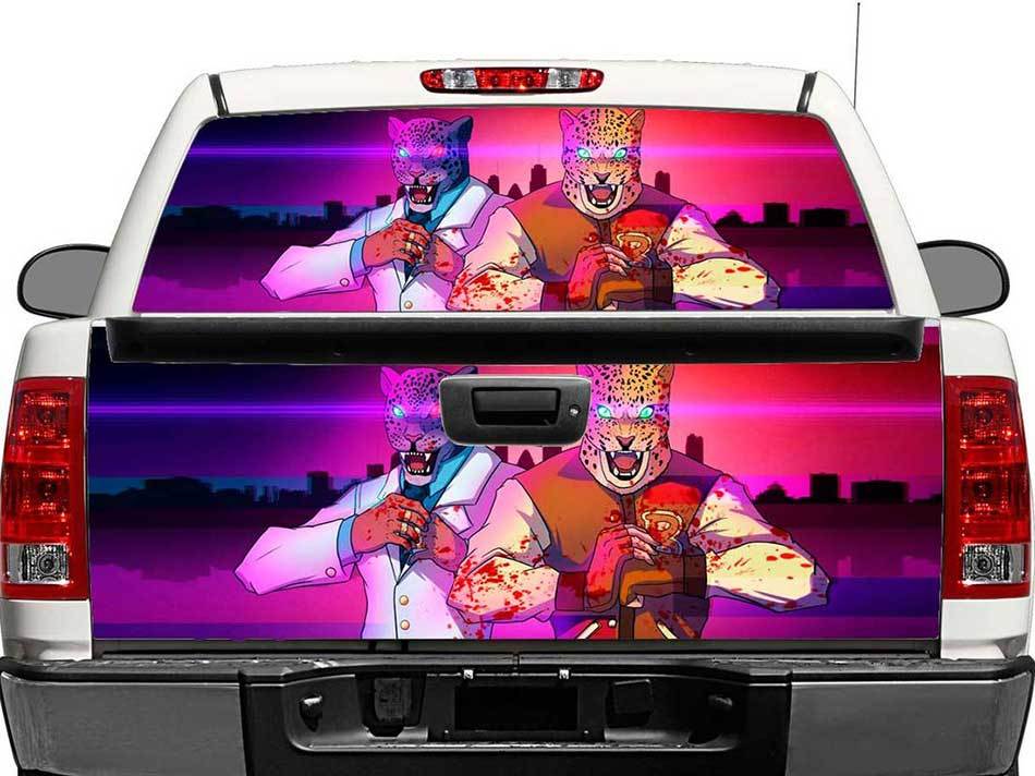Hotline Miami X Tekken Rear Window OR tailgate Decal Sticker Pick-up Truck SUV Car