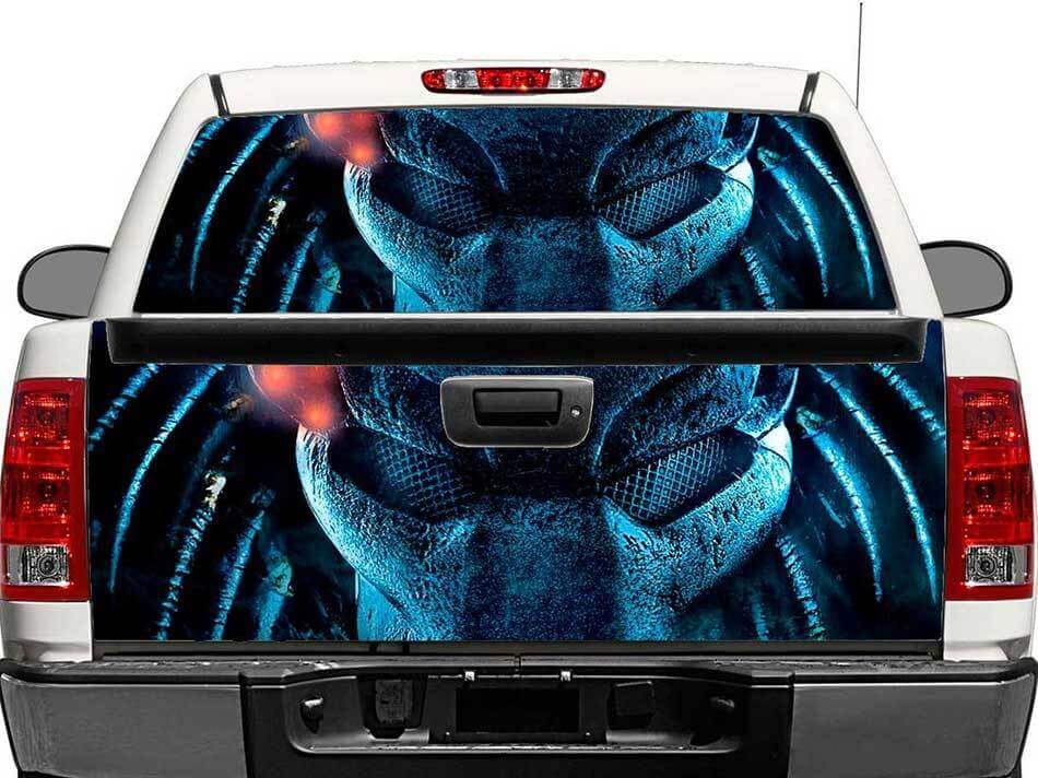 Predator Rear Window or Tailgate Vinyl Decal for Pickup Trucks and SUVs