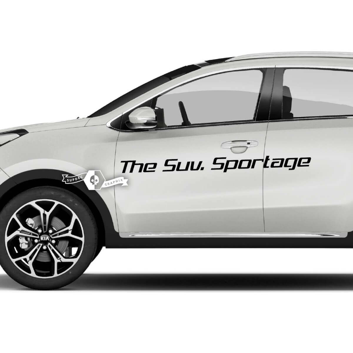 Lettering Decal Sticker Emblem Logo Vinyl For Kia SPORTAGE
