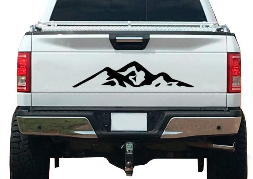 Mountain Nature Forest Graphic Sticker Decal Vinyl Fits Tailgate Trailer RV Camper 4276