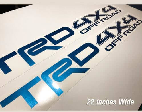 Autocollant Vinyle Style Tout-Terrain TRD 4x4 pour Toyota Tacoma Tundra
