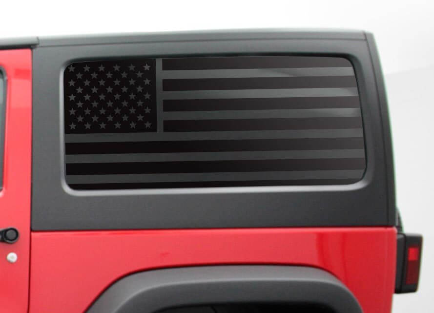Hardtop Flag Sticker Decal Regular Door USA American for Jeep Wrangler JK Side Window