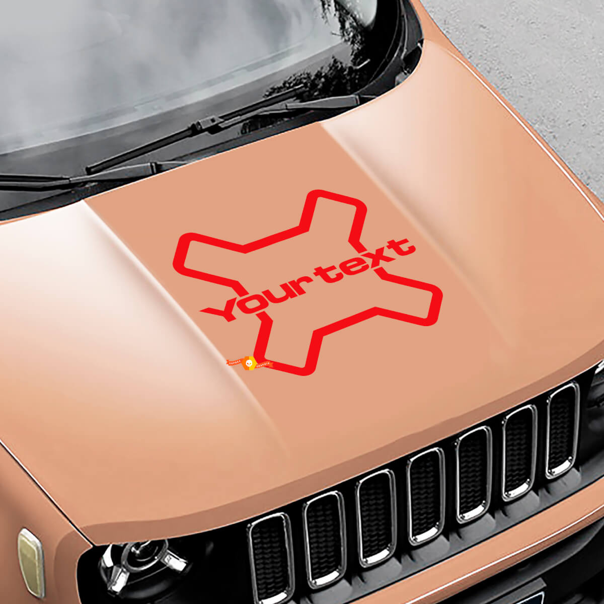 Logo Vinyl Graphic Decal Sticker Bonnet Side Camo for Jeep Renegade