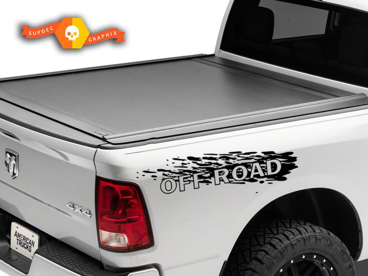 Pair Stickers Decals Off Road for 4x4 4wd DODGE RAM 1500 2500 3500 DAKOTA DURANGO

