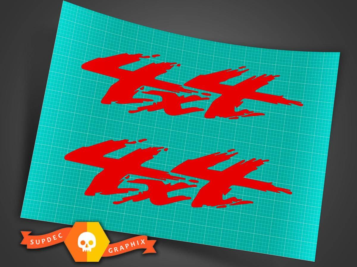 4x4 Off Road 4WD Splash Graphics Vinyl Decal for Ford Truck