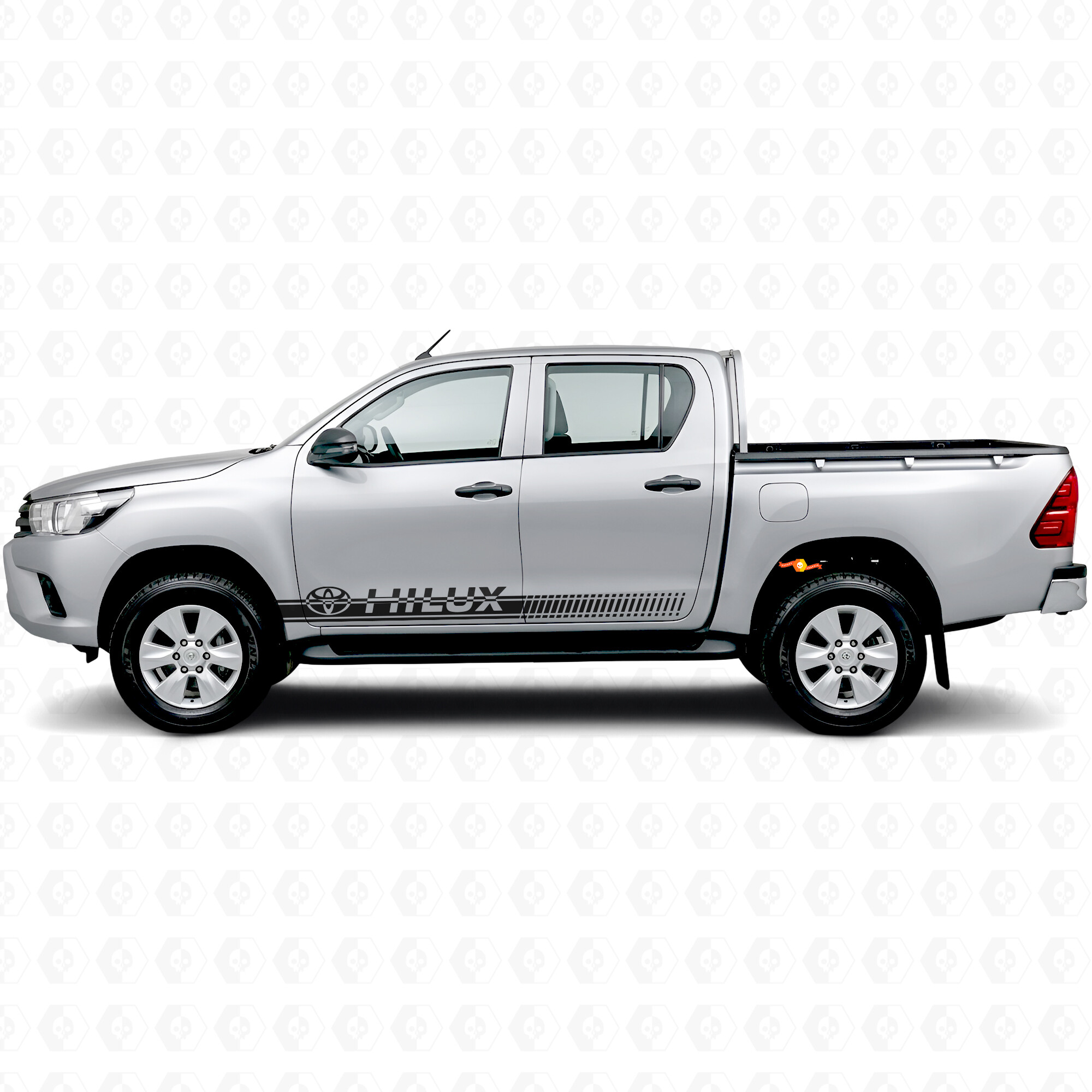 Branded Accent Stripes Side Vinyl Decal Sticker for Toyota Hilux