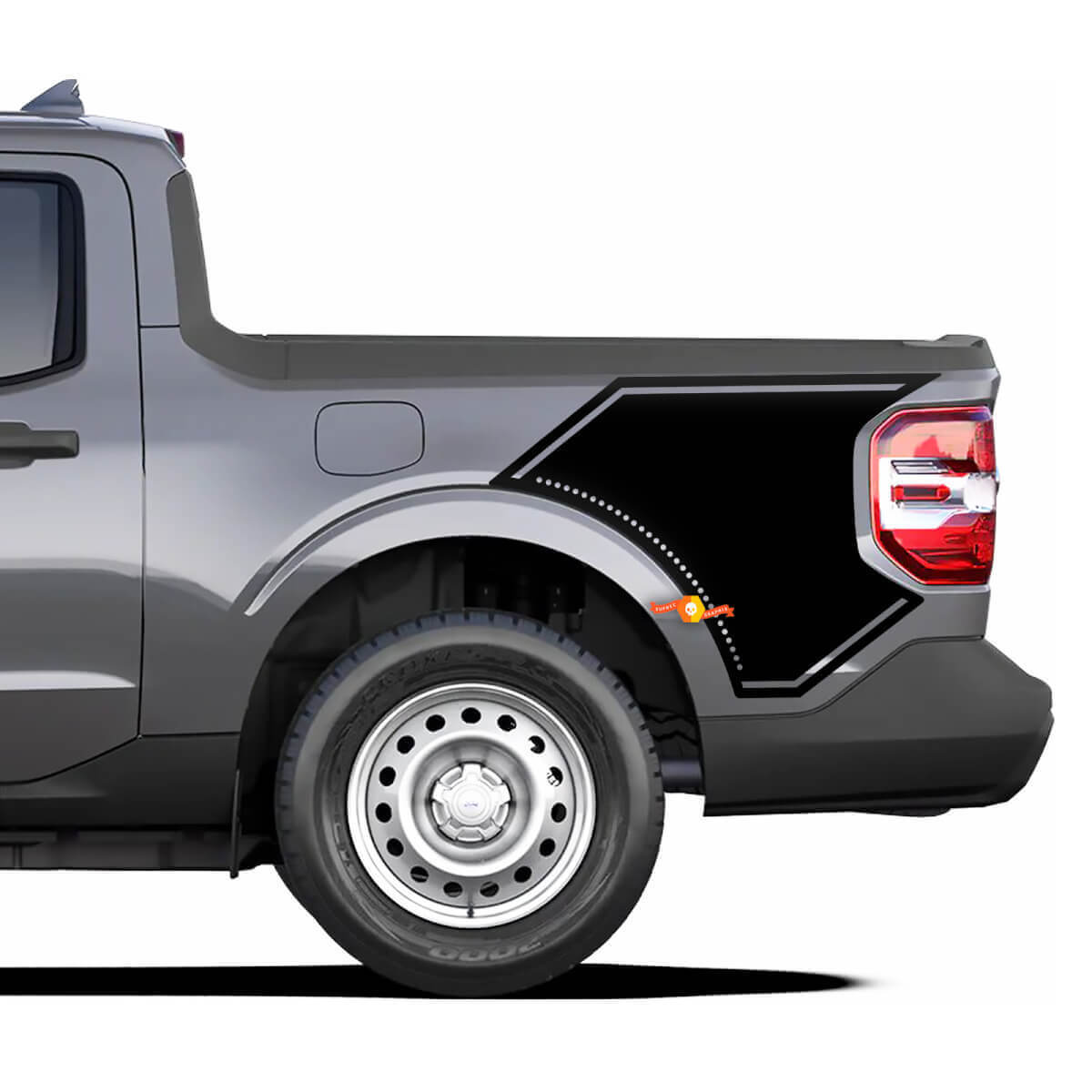 Dot Bed Side Vinyl Decals Stickers Graphic For Ford Maverick 2022-Up