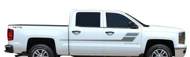 Accent Outline Stripes Side Vinyl Decal Sticker for Chevrolet Silverado 2013-2020
