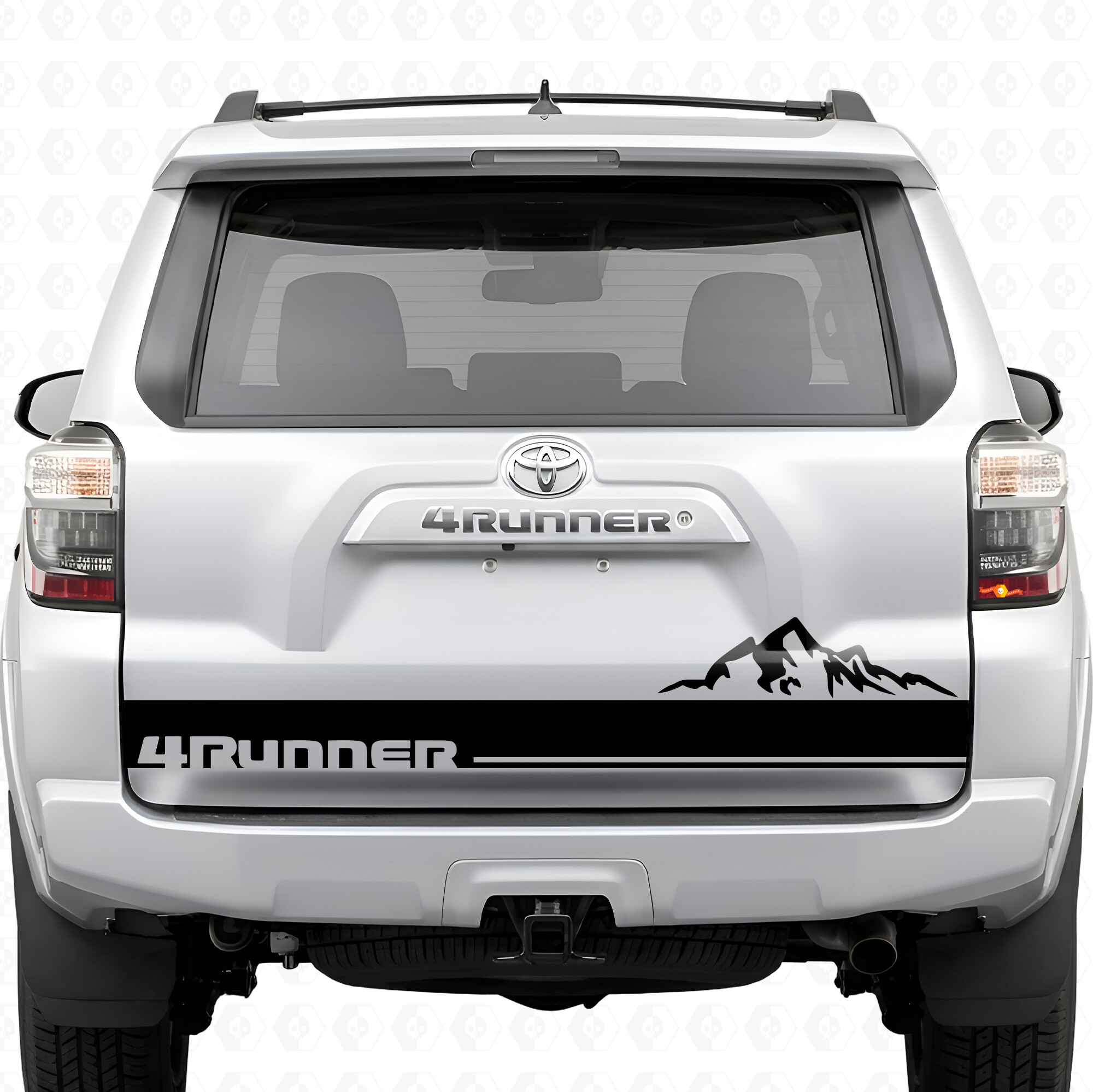 4Runner Mountain Stripes Tailgate Vinyl Decal Sticker for Toyota 4Runner 2010-2017