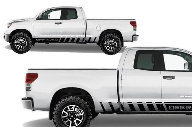 Off Road Side Stripes Vinyl Decal For Toyota Tundra 2007-2013