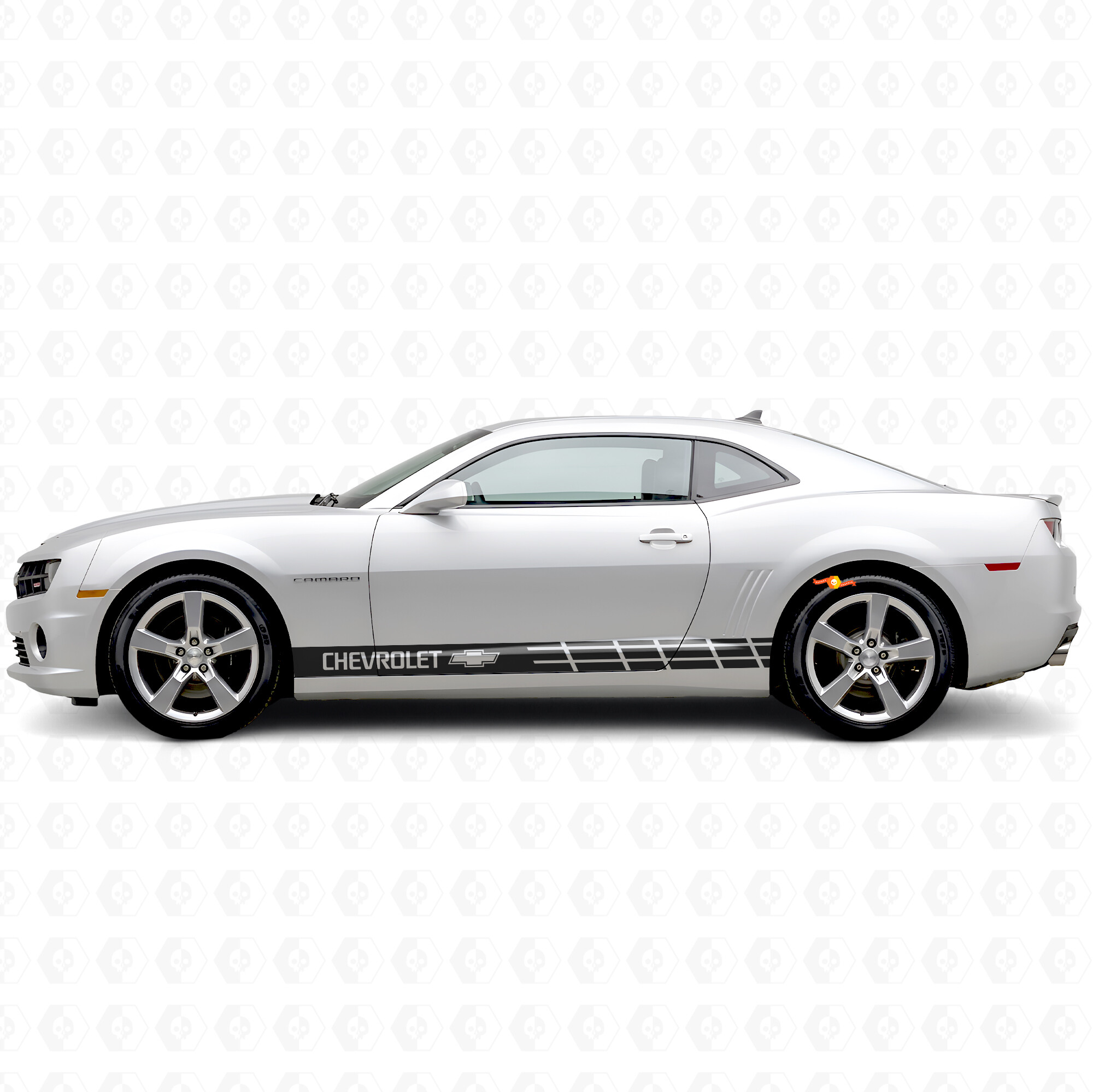 Branded Racing Stripes Side Vinyl Decal Sticker for Chevrolet Camaro