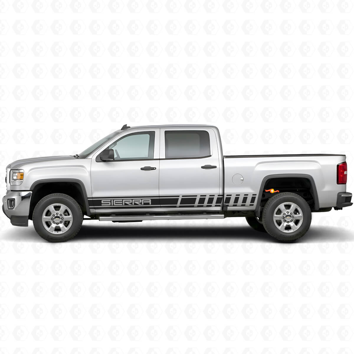 Branded Stripes Side Vinyl Decal Sticker for GMC Sierra