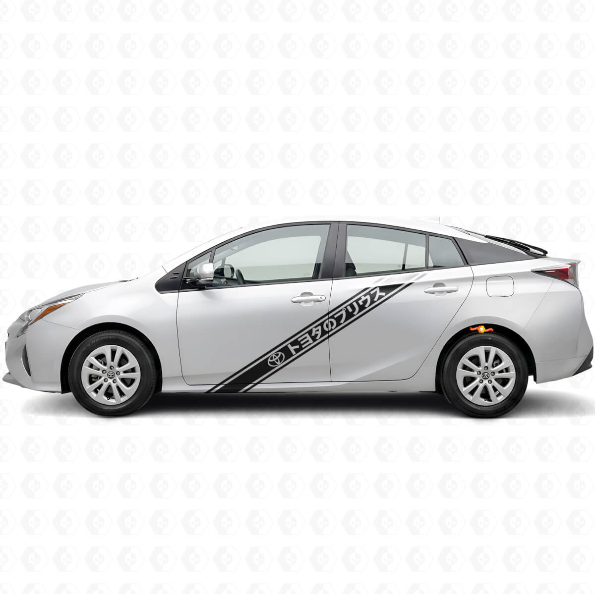 Japanese Style Stripes Side Vinyl Decal Sticker for Toyota Prius