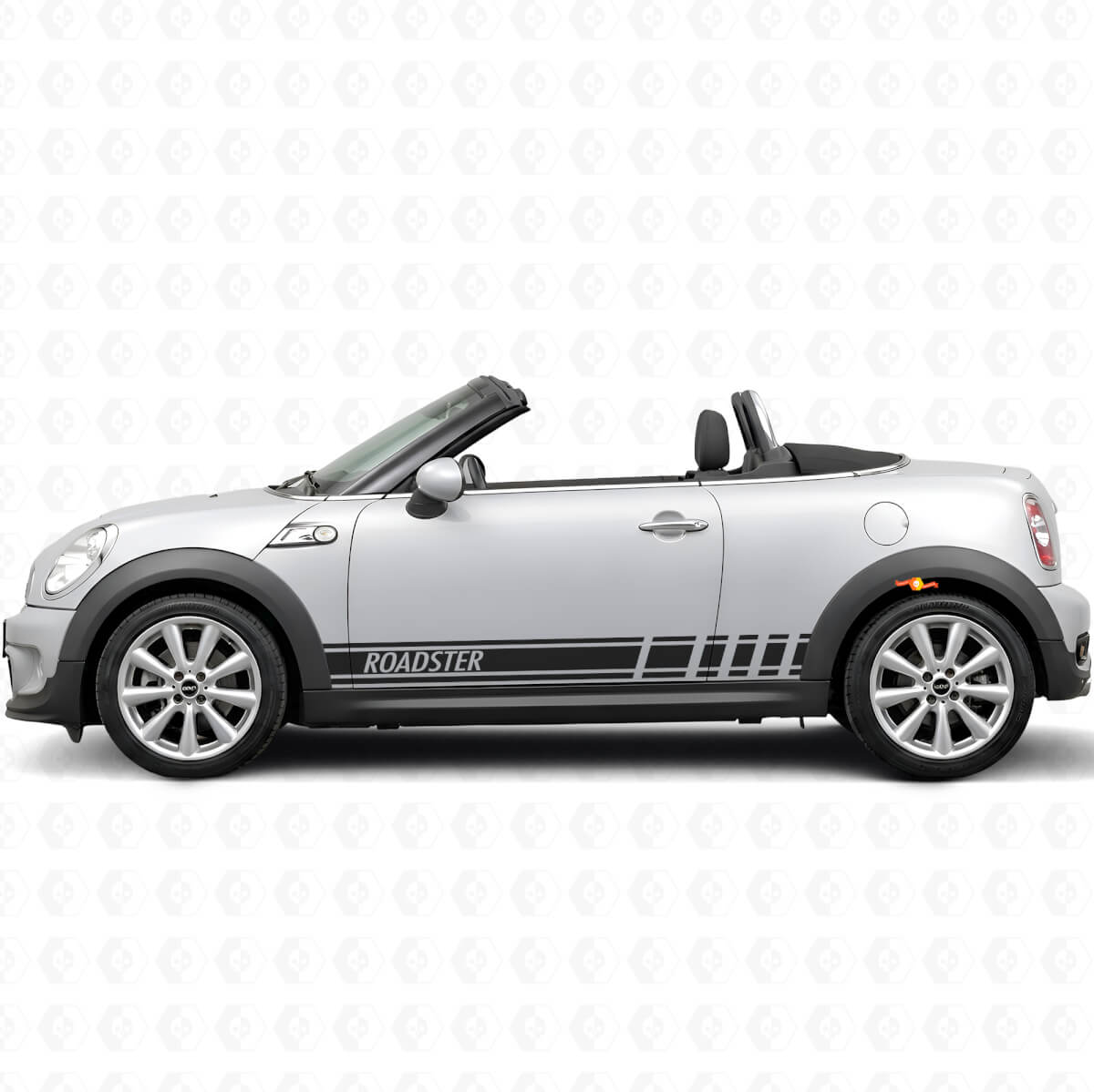 Racing Style Stripes Side Vinyl Decal Sticker for MINI Roadster