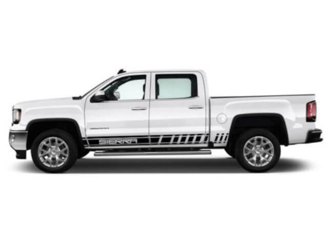 2X Multiple Color Graphics Strip Sierra 1500 Symbol Car Racing Decal Sticker