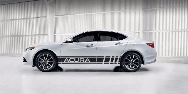 2X Multiple Color Graphic Acura ILX Acura TLX Acura RLX Car Racing Decal Sticker

