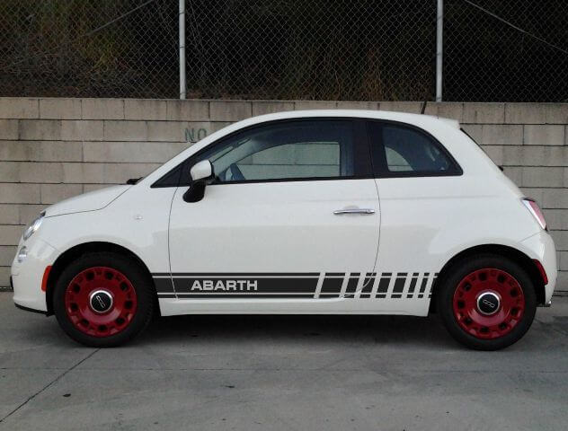 2X Multiple Color Graphics Abarth Symbol Car Racing Vinyl Decal Sticker