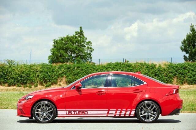 2X Multiple Color Graphics IS Turbo Symbol Sport Car Racing Vinyl Decal Sticker