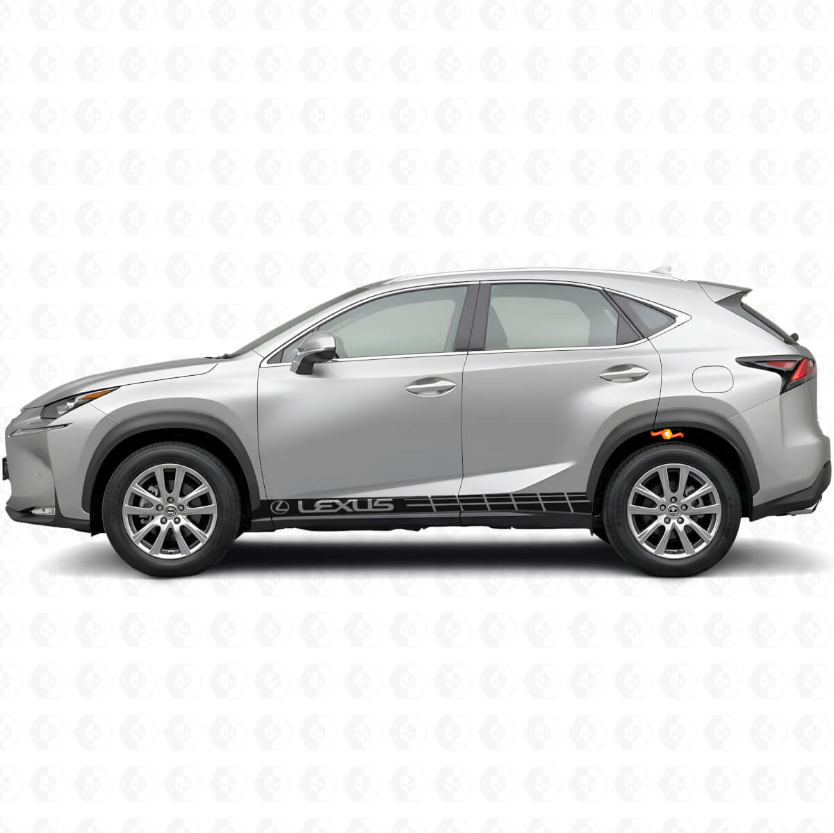 Racing Side Stripes Vinyl Decal Kit for Lexus NX 200t NX 300h