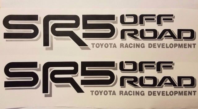 SR5 Off Road Side Decal Set for Toyota Tacoma Tundra 
