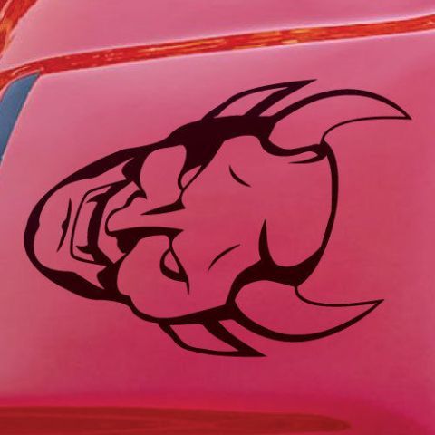 Dodge Demon Challenger SRT Hood Scoop Logo Ca Vinyl Decal Graphic Sticker