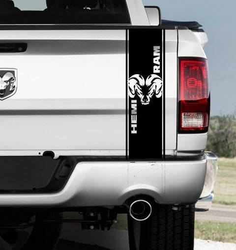 Truck Bed Box Graphic Stripe Decal Sticker 2 Tailgate SRT10 for Dodge Ram 1500