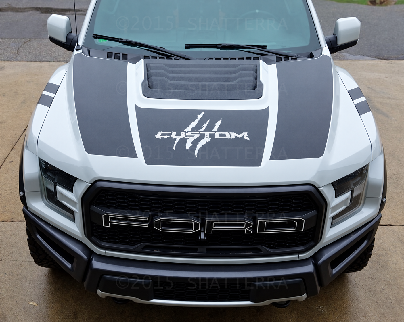 CUSTOM Claw Scratch Blackout Hood Vinyl Decal Sticker for Ford F-150 2017