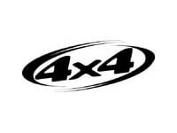 4x4 Logo with Oval Frame Universal Vinyl Decal Sticker for Dodge Ram 1500