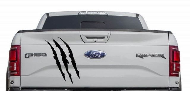 Musclecar truck power truck SVT bed tailgate claw Scratch graphics decal sticker