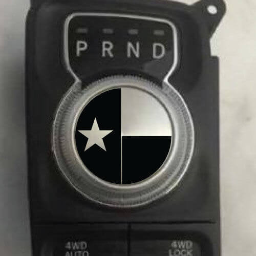 Dodge Ram Texas Flag Shift Knob Decal Sticker Graphic Vinyl USA