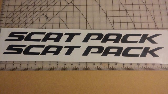 Scat Pack Side Vinyl Decals for Dodge Charger Challenger Dart