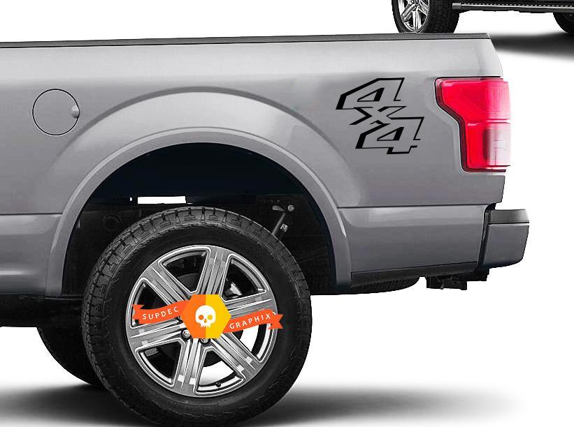 4x4 Truck Bed Decal Set Ford Super Duty F250 F150 Vinyl Stickers
