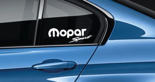 Mopar Sport Decal Sticker Mopar Racing Hellcat Ram Hemi SRT USA Pair