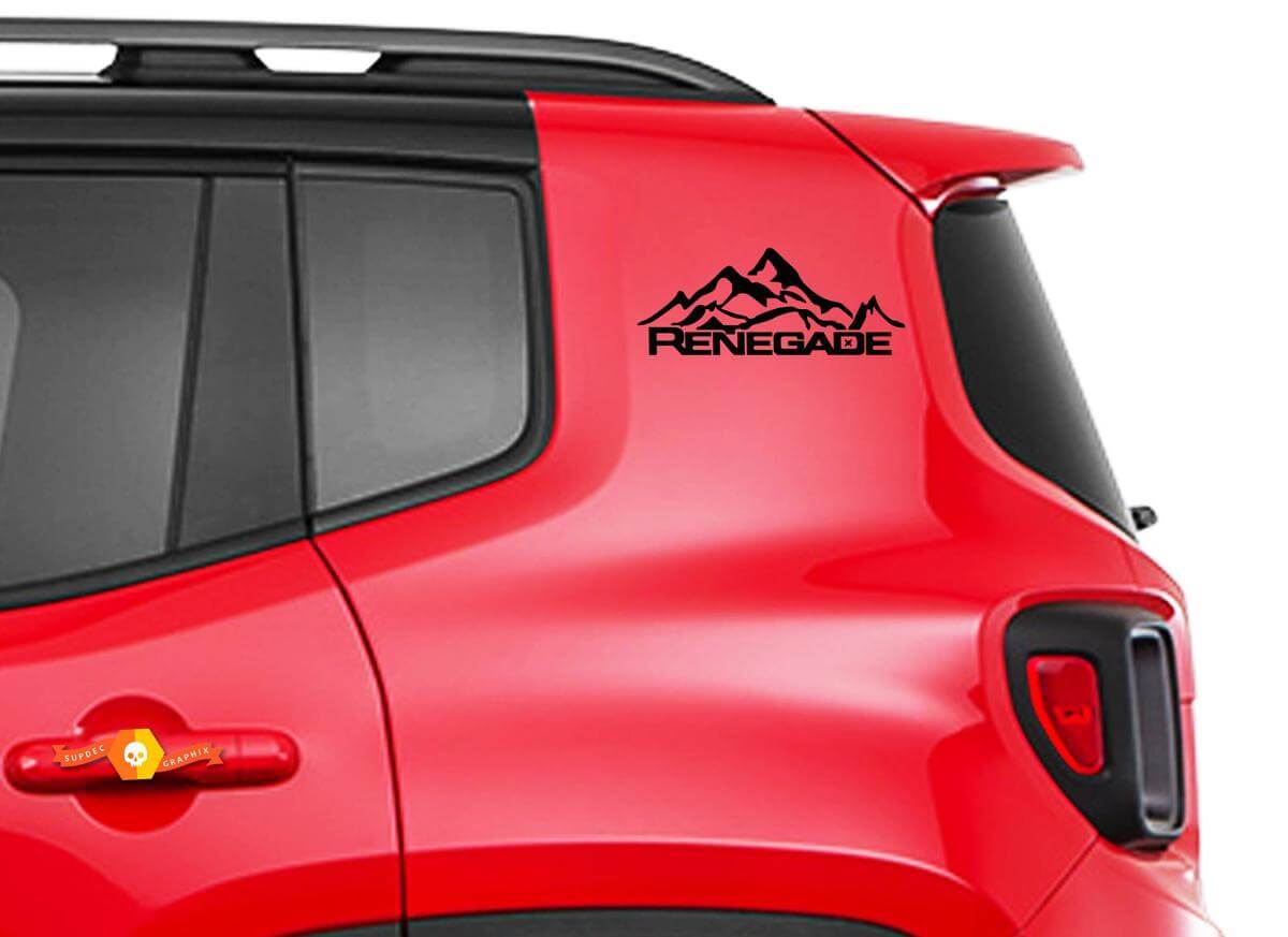Ensemble de décalcomanies en vinyle pour portes, graphique latéral 2 pour Jeep Renegade