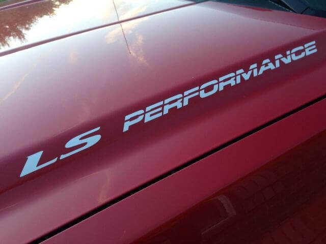 LS Performance Hood Vinyl Decal Kit for Chevy GMC Silverado Sierra