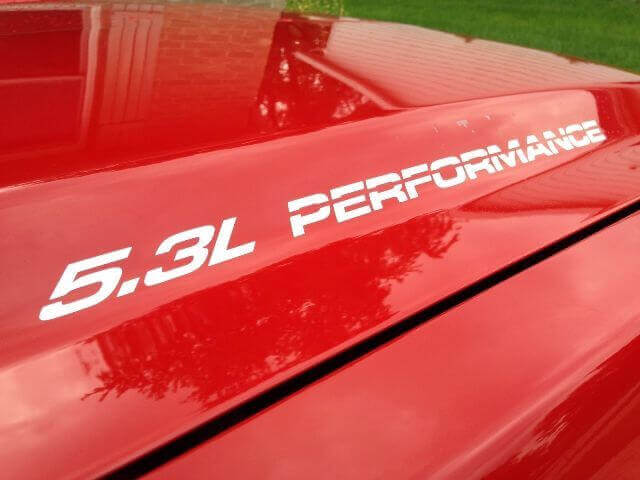 5.3L Performance Hood Vinyl Decals Set for Chevy Silverado GMC Sierra