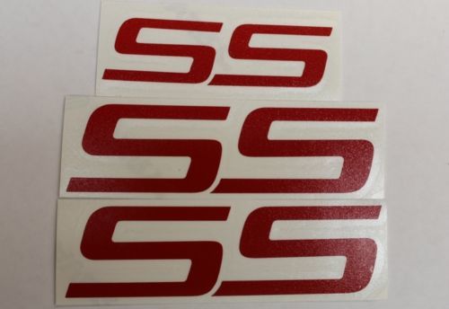 SS Emblem Overlay Stickers Decals (set of 3 ) - 06-09 Impala SS
