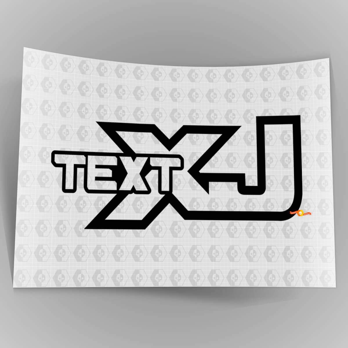 Jeep XJ - Black - Vinyl Decal Sticker Off Road Cherokee Trails Rock Crawling 4x4