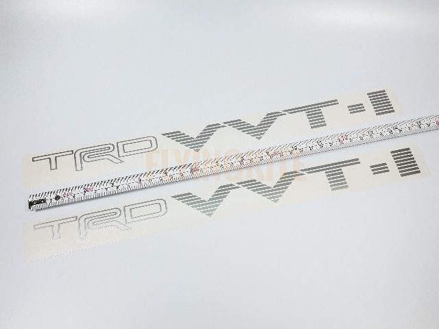TRD VVTI Toyota Corolla Yaris Scion GT86 JDM Vinyl Decal Stickers Set Silver