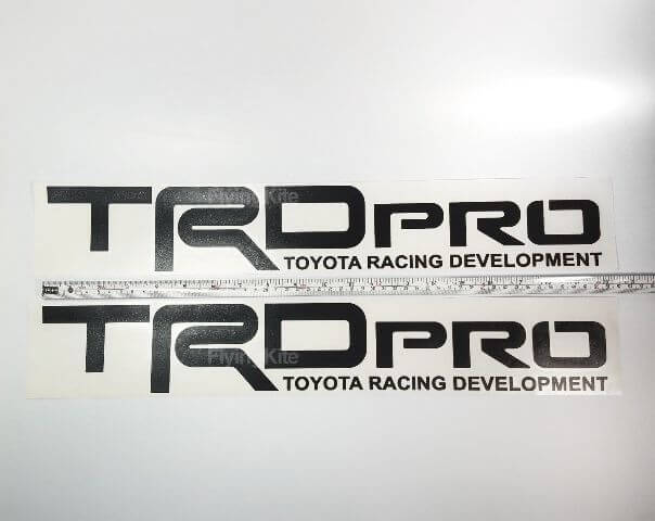 TRD PRO Toyota Tacoma Tundra vinyl bed side Matte Black Gloss decal sticker Set