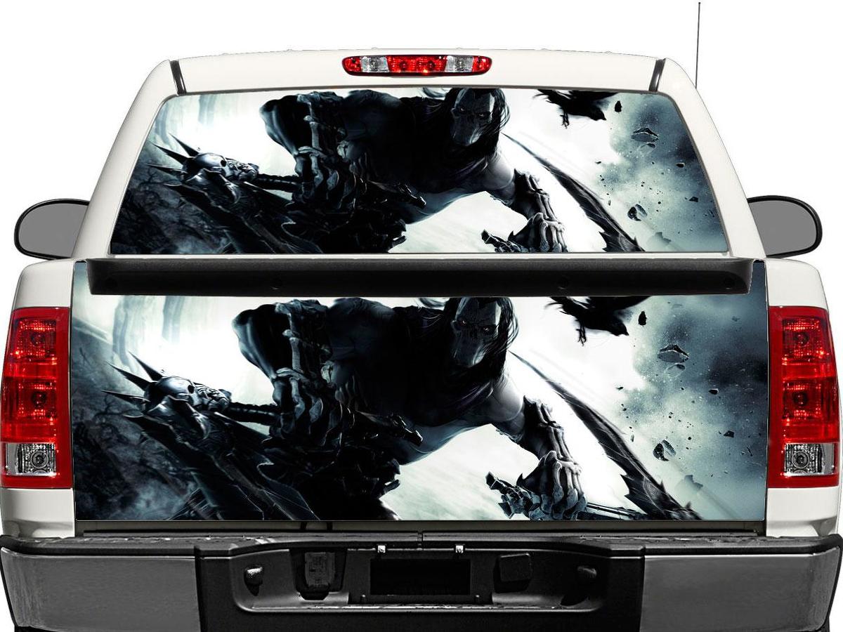 Death Darksiders Rear Window or Tailgate Vinyl Decal for Pick-up Trucks SUVs