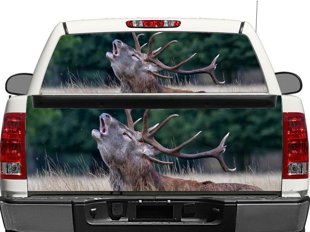 Deer Nature Rear Window or Tailgate Vinyl Decal for Pick-up Trucks SUVs