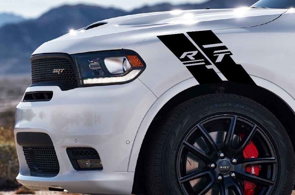 Adhesive Vinyl Stripes Sticker Decal Kit for Right-Side Fender Custom Fit for Dodge Durango
