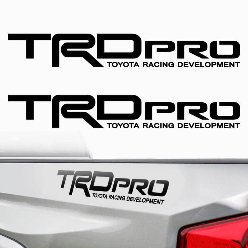 TRD Pro Lettering Bedside Vinyl Decal Sticker for Toyota Tundra