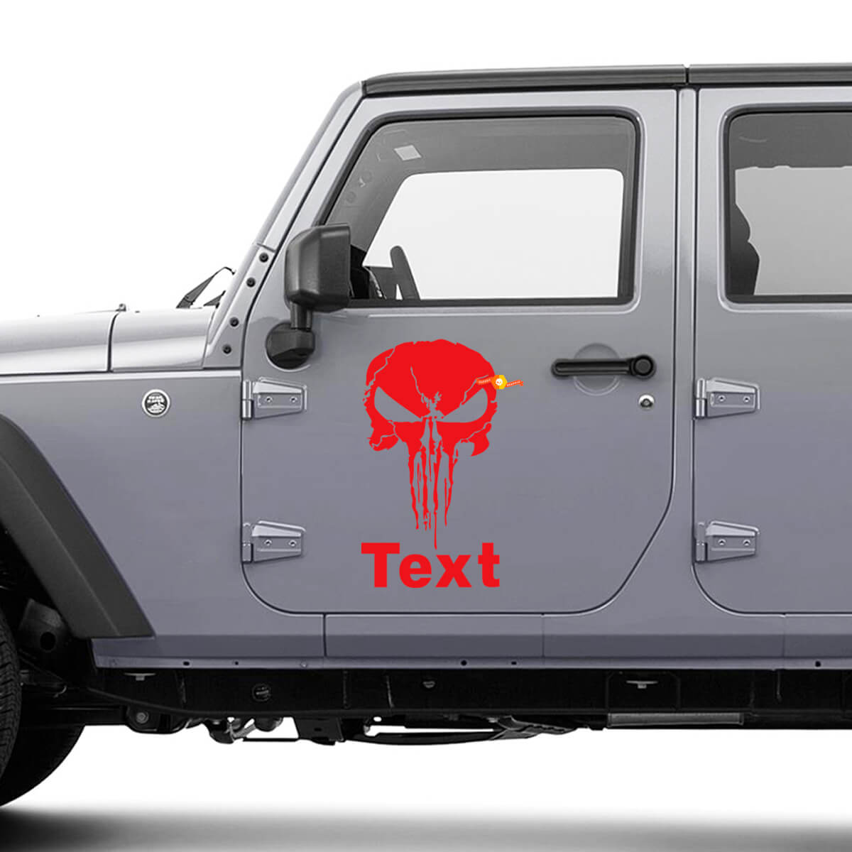 PUNISHER JEEP Wrangler Sticker JK CJ TJ YJ Truck Hood Tailgate JDM Vinyl Sticker
